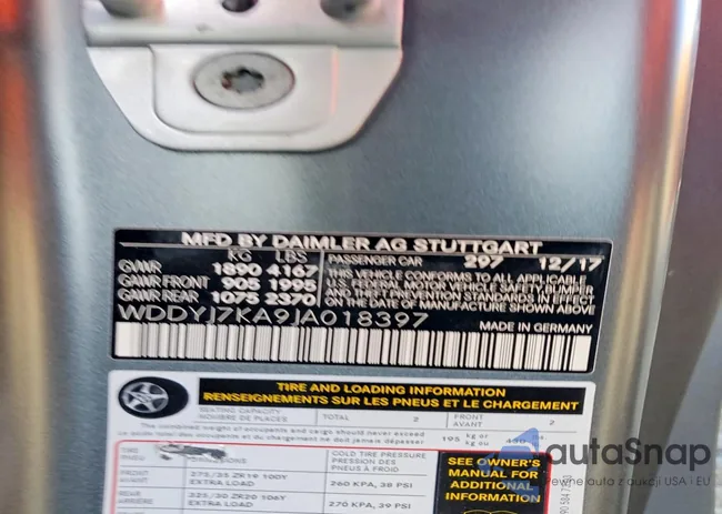 WDDYJ7KA9JA018397: 98613395