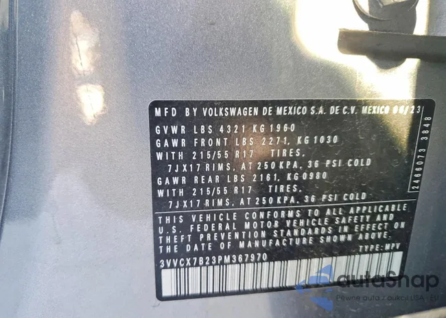 3VVCX7B23PM367970: 99677515