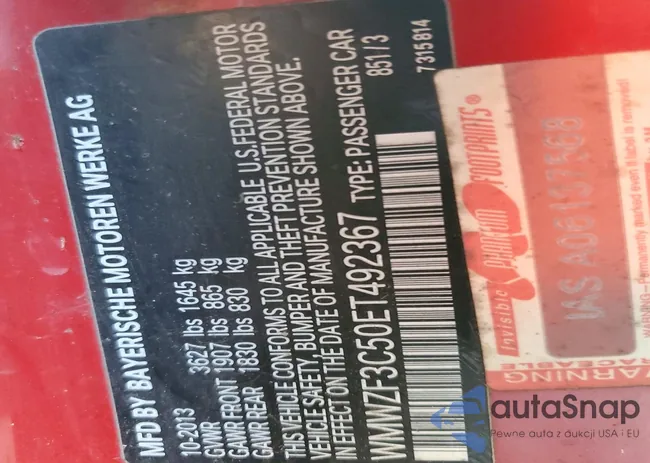 WMWZF3C50ET492367: 74030165