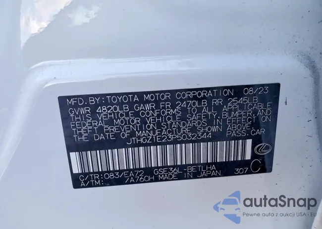 JTHGZ1E23P5032344: 72473805