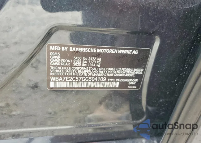 WBA7E2C57GG504109: 72423675