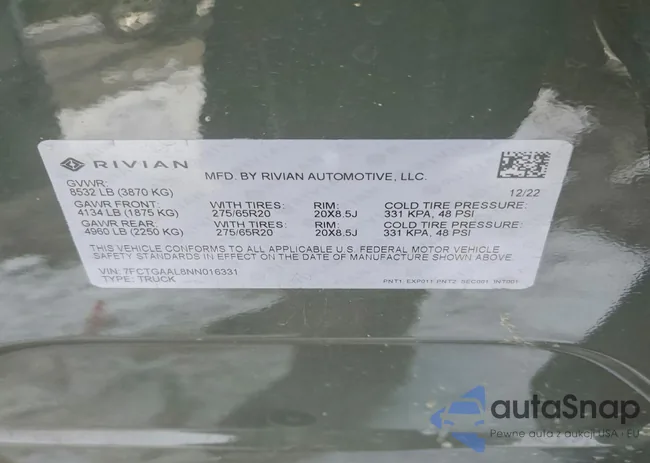 7FCTGAAL8NN016331: 74462425