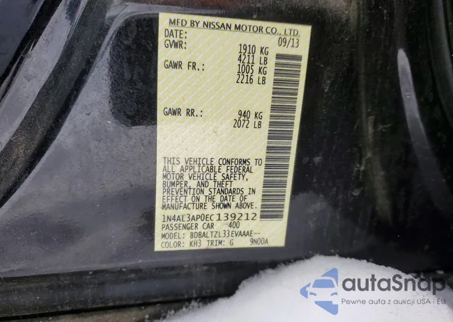 1N4AL3AP0EC139212: 73455465