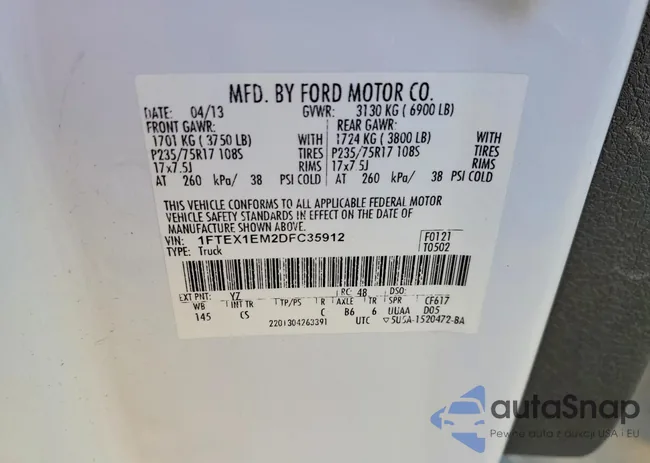 1FTEX1EM2DFC35912: 72875295