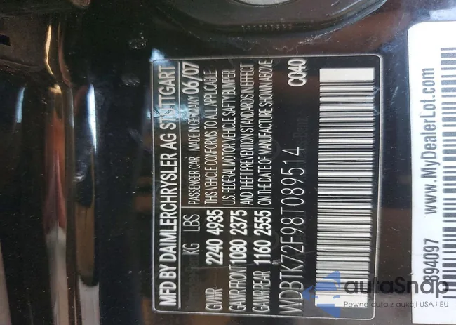 WDBTK72F98T089514: 74864395