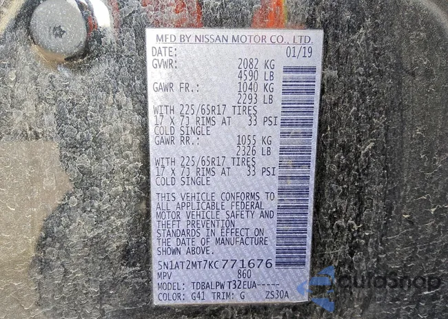 5N1AT2MT7KC771676: 74792585