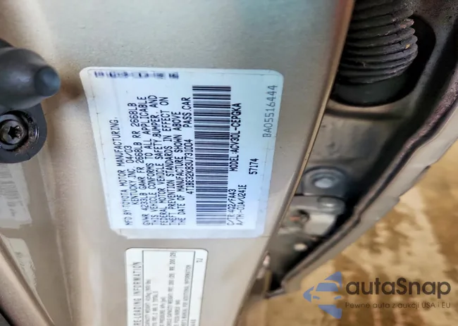 4T1BE32K83U731004: 73790355