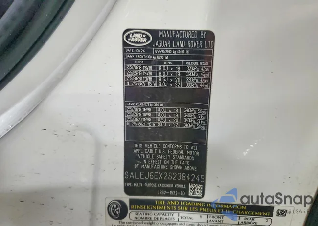 SALEJ6EX2S2384245: 98839215