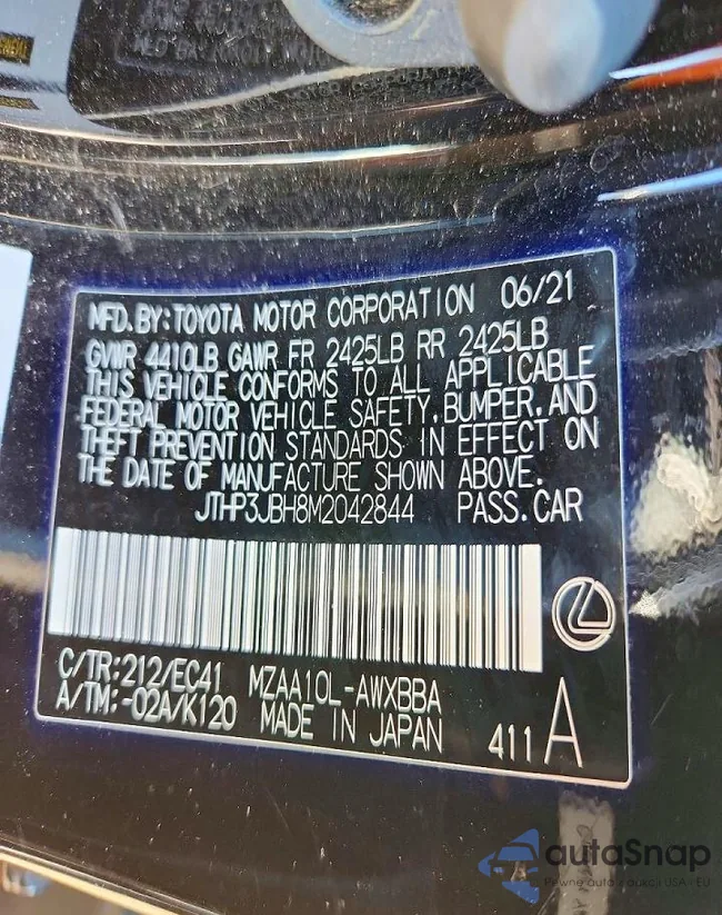 JTHP3JBH8M2042844: 74279865