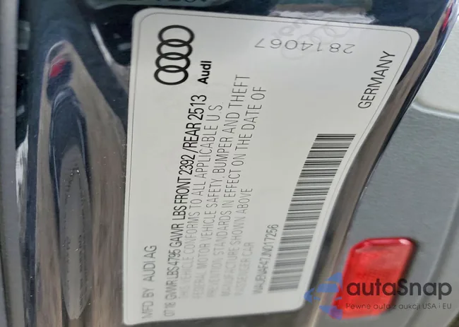 WAUENAF47JN017256: 73545875