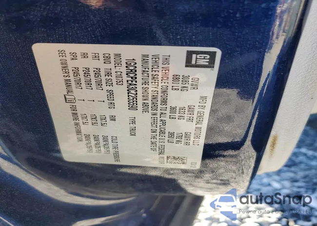 1GCRCPEA3CZ255590: 72904855