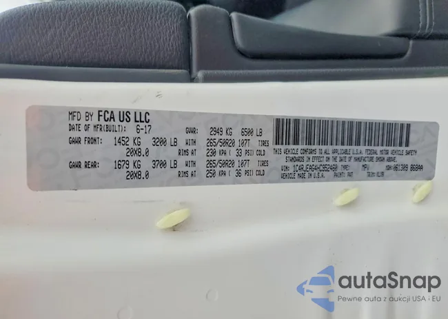 1C4RJEAG4HC952460: 73550365