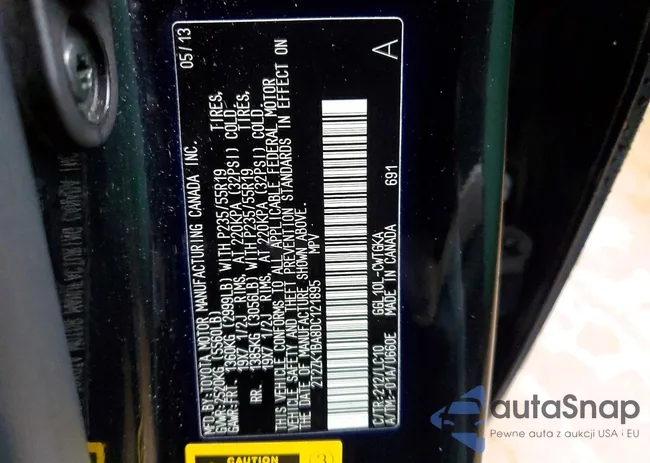 2T2ZK1BA8DC121895: 73900495