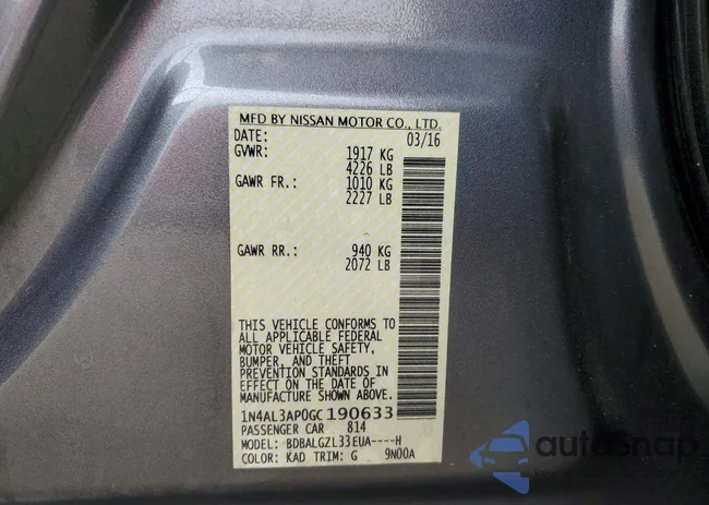 1N4AL3AP0GC190633: 73598175