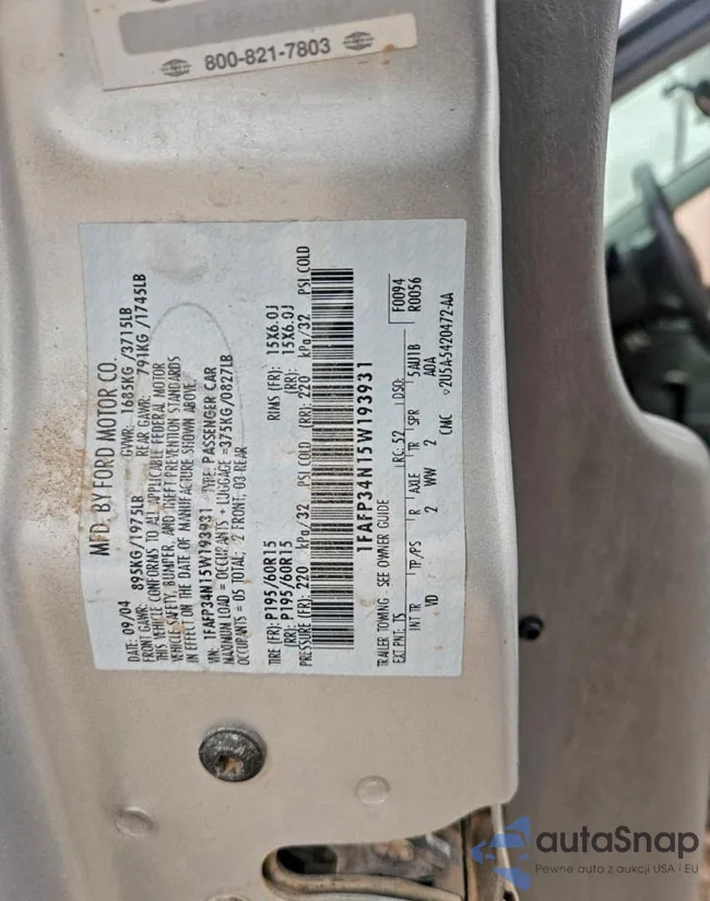 1FAFP34N15W193931: 72641355