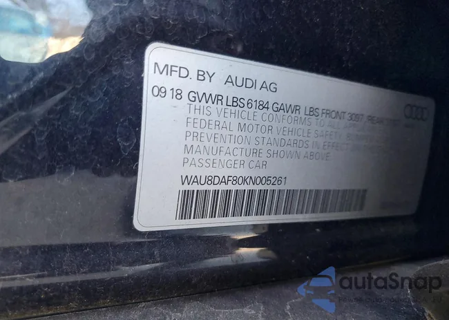 WAU8DAF80KN005261: 99783835