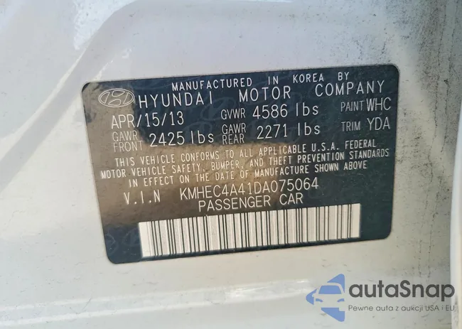 KMHEC4A41DA075064: 72298285