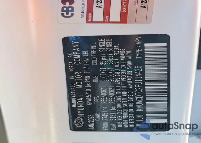 KMUMCDTC2PU114426: 72854965