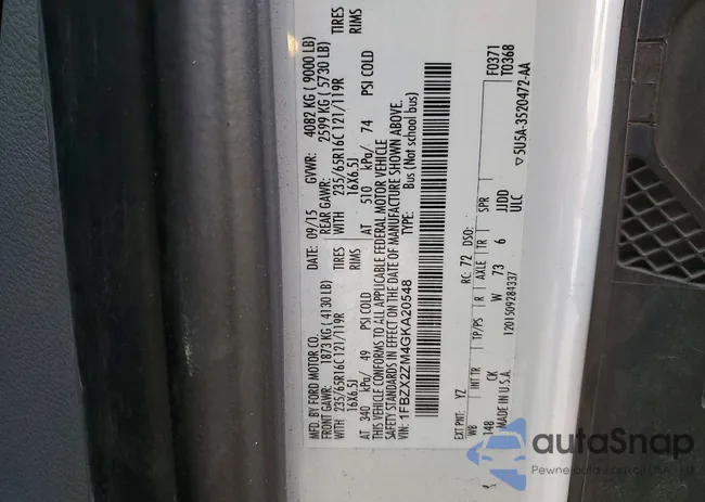 1FBZX2ZM4GKA20548: 73025075