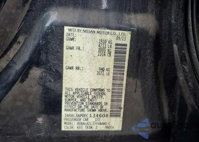 1N4AL3AP0EC134608: 98456085