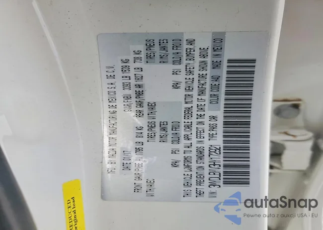 3MYDLBYV3HY172921: 99026125