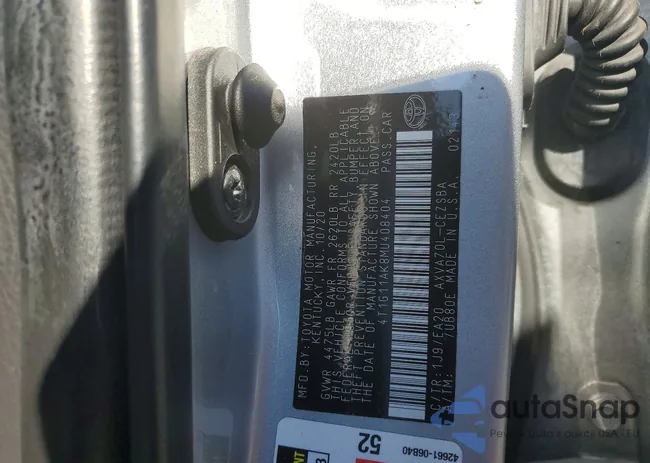 4T1G11AK8MU408404: 97320355