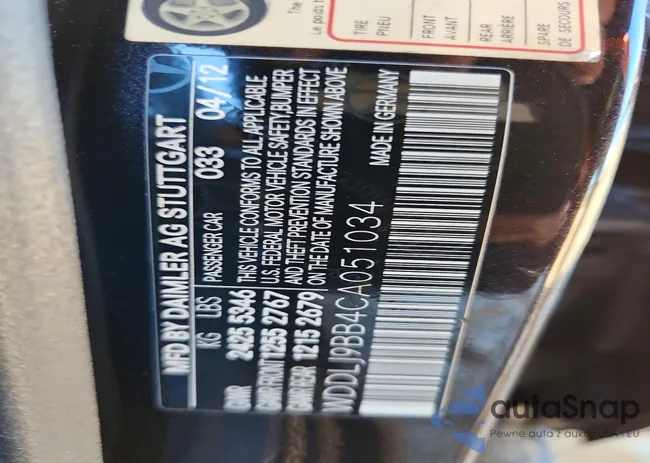 WDDLJ9BB4CA051034: 72202065