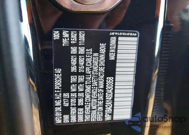 WP1BA2AY4SDA30358: 72113405