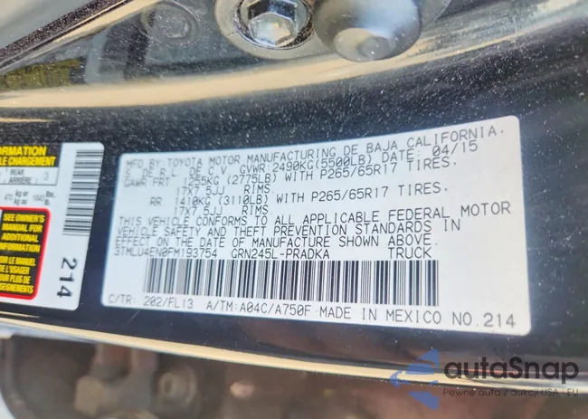 3TMLU4EN0FM193754: 73888585