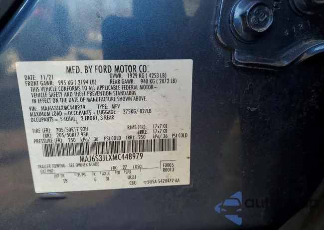 MAJ6S3JLXMC448979: 73714335