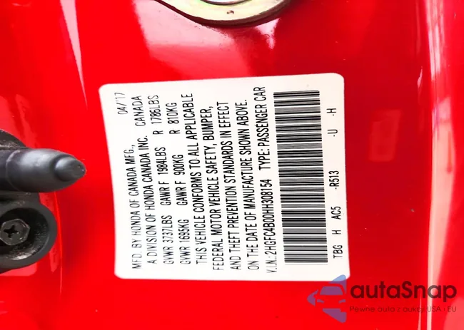 2HGFC4B00HH308154: 74267905