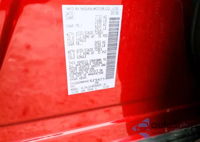 5N1DR2MM4HC629475: 99772445