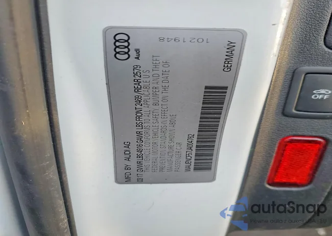 WAUENCF57JA004762: 72311685