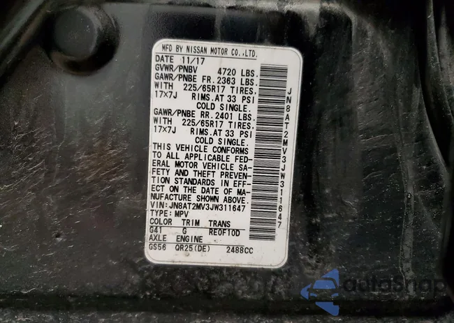 JN8AT2MV3JW311647: 98208025