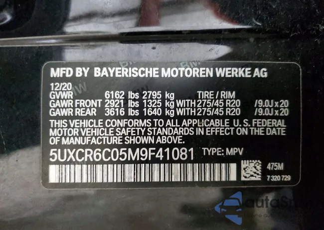 5UXCR6C05M9F41081: 99688735