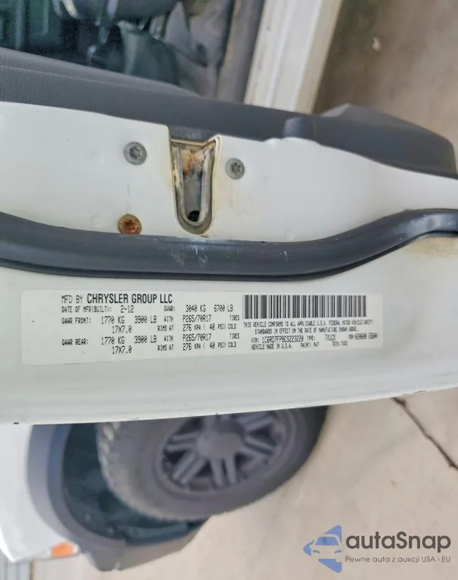 1C6RD7FP8CS223220: 72627345