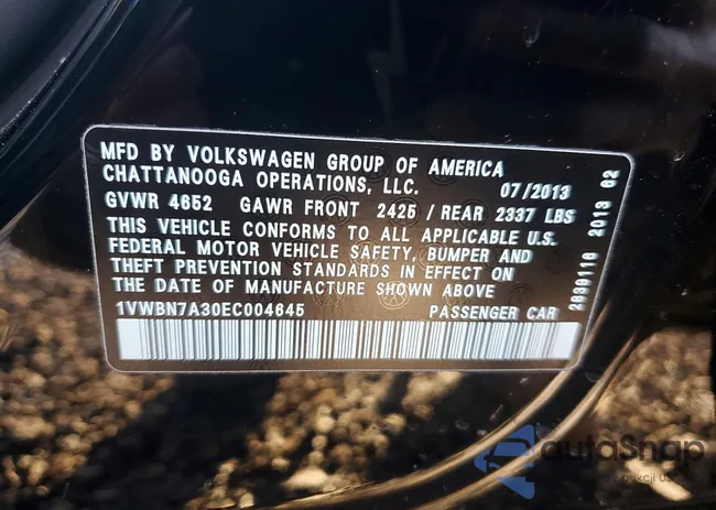 1VWBN7A30EC004645: 72586415