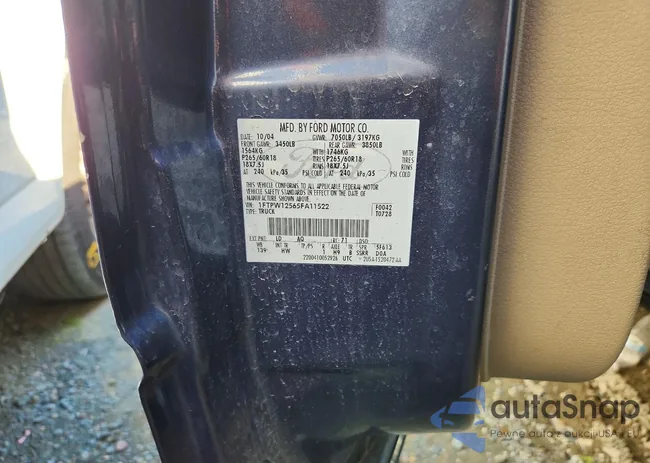 1FTPW12565FA11522: 97679765