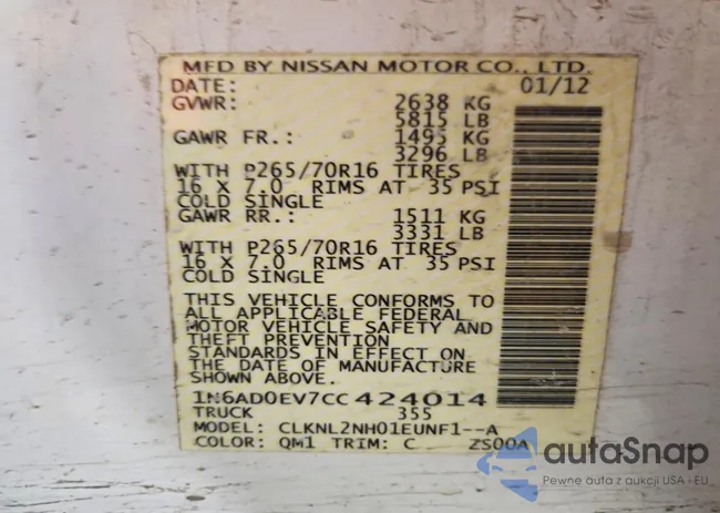 1N6AD0EV7CC424014: 74243565