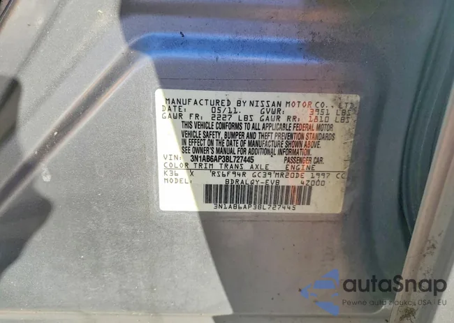 3N1AB6AP3BL727445: 73676375