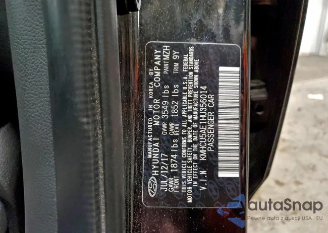 KMHCU5AE1HU356014: 99334875