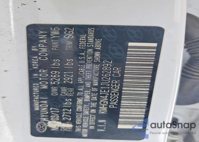 KMHGN4JE1JU262892: 74331175