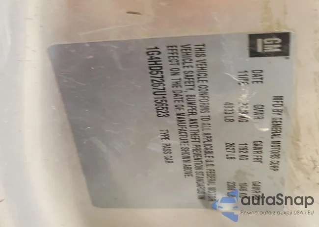 1G4HD57267U156523: 73622285