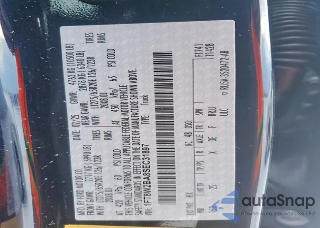 1FT8W2BA8SEC31897: 73894855