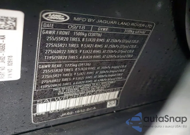 SALWR2RE4KA826916: 99083085