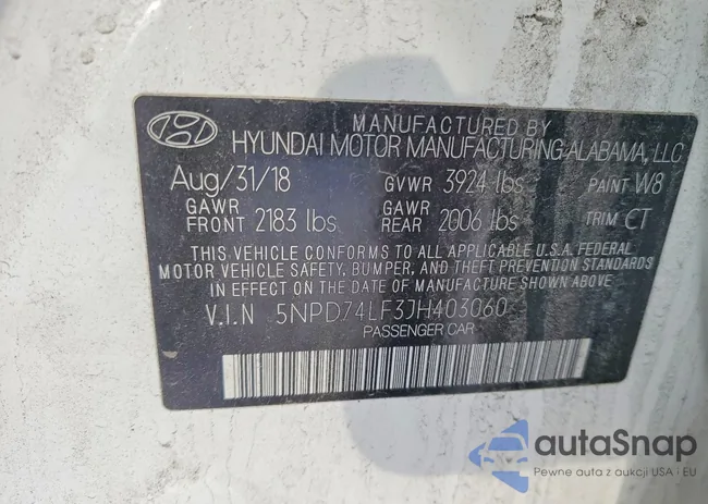 5NPD74LF3JH403060: 99428775