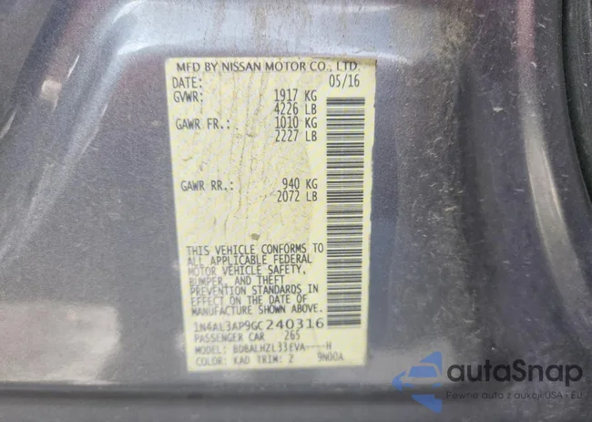 1N4AL3AP9GC240316: 72420615