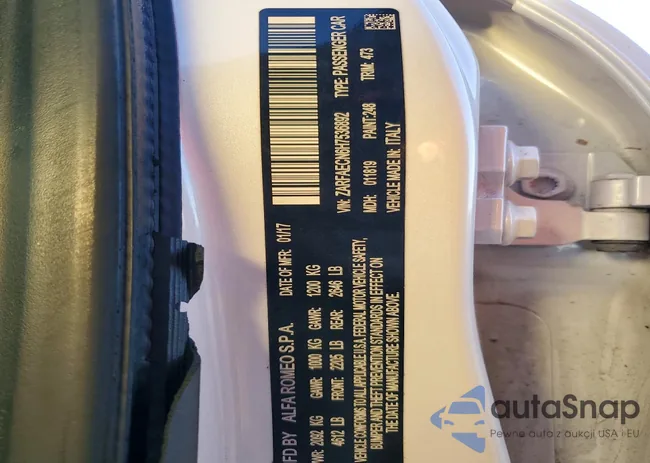 ZARFAECN6H7536892: 99339715