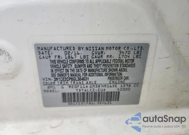 3N1CE2CP8GL384631: 74855095