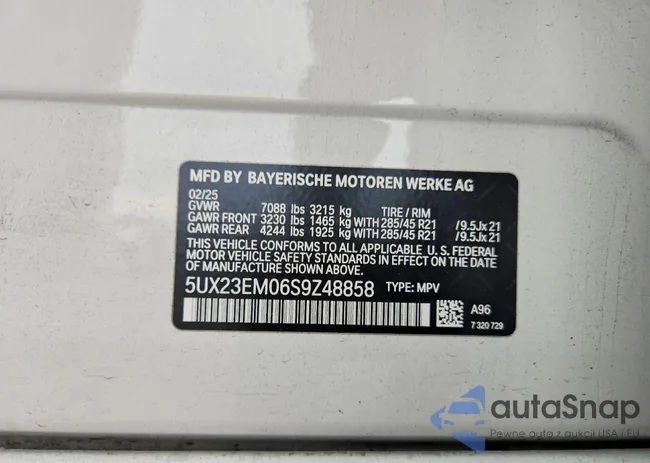 5UX23EM06S9Z48858: 74399135